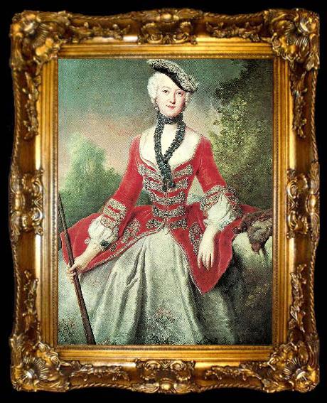 framed  PESNE, Antoine countess sophia maria de voss, ta009-2