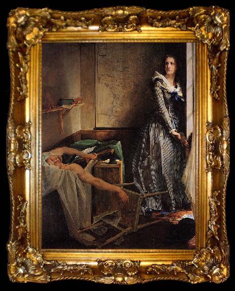 framed  Paul Baudry Charlotte Corday, ta009-2