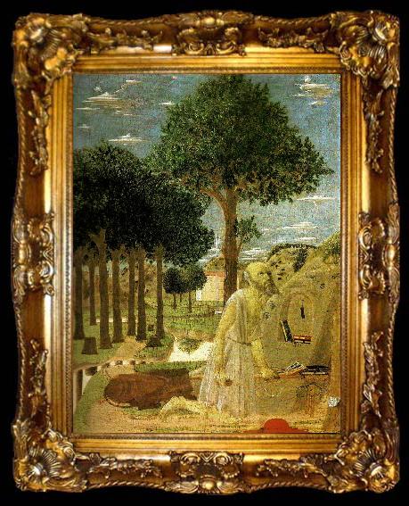 framed  Piero della Francesca berlin staatliche museen tempera on panel, ta009-2