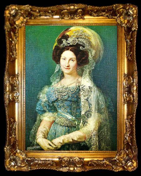 framed  Portana, Vicente Lopez queen maria gristina, ta009-2
