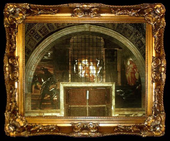 framed  Raphael freeing of st peter, ta009-2