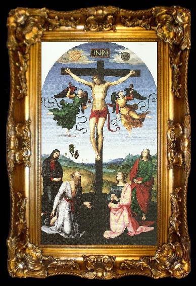 framed  Raphael crucifixon with, ta009-2