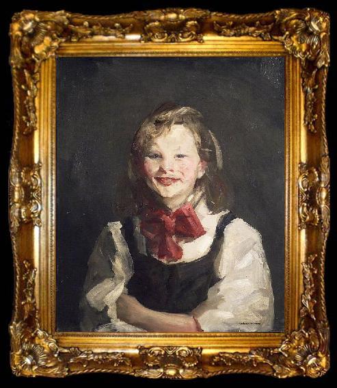 framed  Robert Henri Laughing Girl, ta009-2