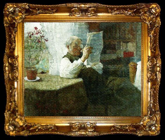 framed  bruno liljefors portratt av anders liljefors, konstnarens fader, ta009-2