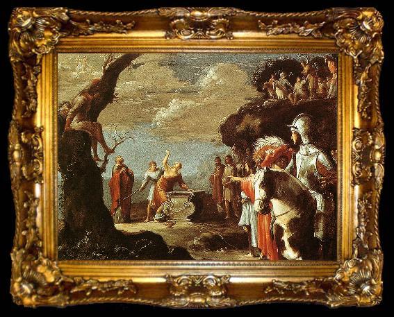 framed  BRAMER, Leonaert Sacrifice of Iphigeneia, ta009-2