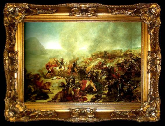 framed  Baron Antoine-Jean Gros le combat de nazareth, ta009-2