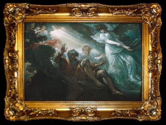 framed  Benjamin West Moses shown the Promised Land, ta009-2