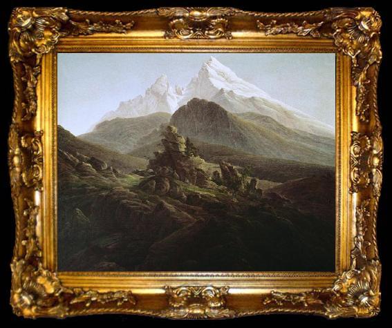 framed  Caspar David Friedrich Watzmann by Friedrich, ta009-2