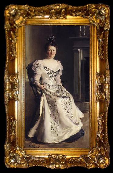framed  Cecilia Beaux Mrs. Robert Abbe (Catherine Amory Bennett), ta009-2