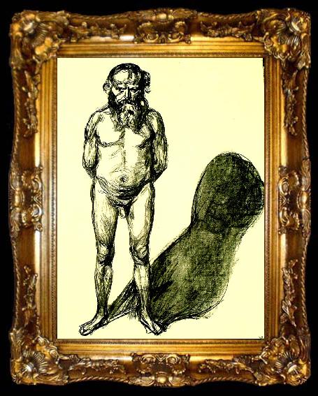 framed  Edvard Munch manlig akt, ta009-2
