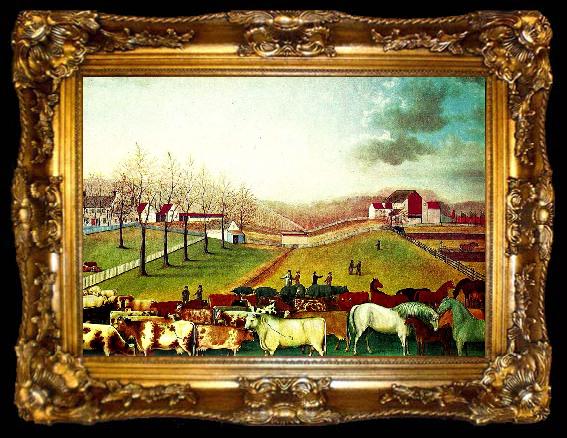 framed  Edward Hicks cornell farm, ta009-2