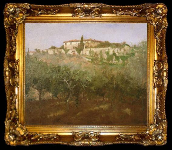 framed  Frank Duveneck Villa Castellani, ta009-2