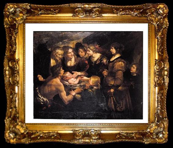 framed  Gioacchino Toma The Finding of Moses, ta009-2