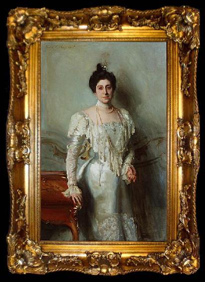 framed  John Singer Sargent Portrait of Mrs. Asher B. Wertheimer, ta009-2