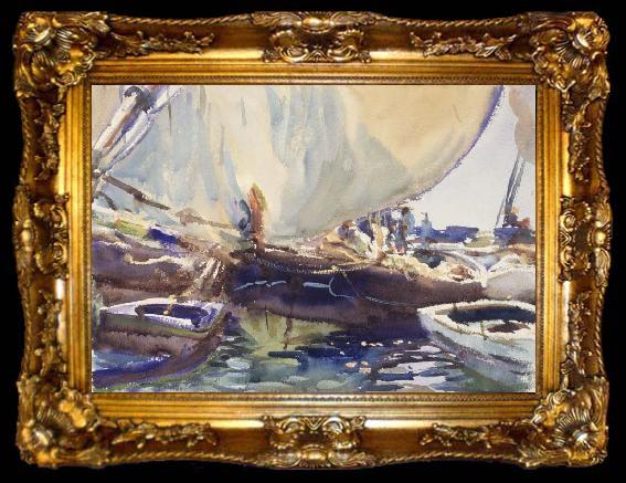 framed  John Singer Sargent Melon Boats, ta009-2