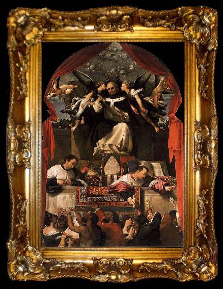 framed  Lorenzo Lotto The Alms of St. Anthony, ta009-2
