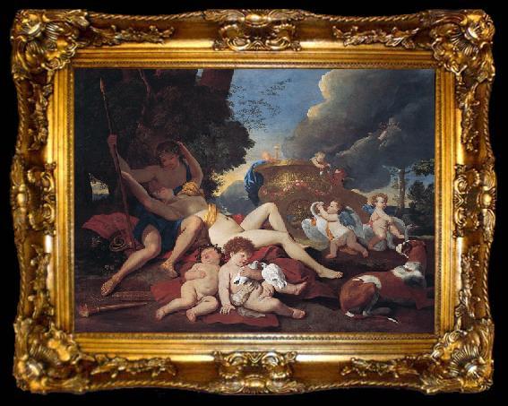 framed  Nicolas Poussin Venus and Adonis, ta009-2