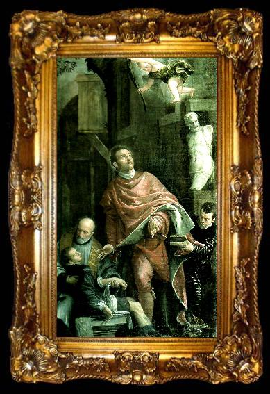 framed  Paolo  Veronese st. pantaleon heals a sick boy, ta009-2