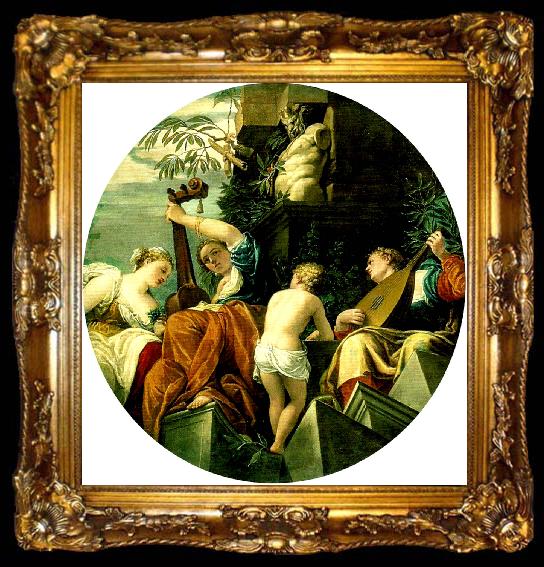framed  Paolo  Veronese music, ta009-2