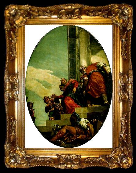 framed  Paolo  Veronese esther brought before abasuerus, ta009-2