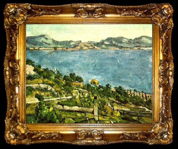 framed  Paul Cezanne havet vid l