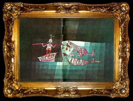 framed  Paul Klee stridsscen i den fantastiska komiska operan, ta009-2