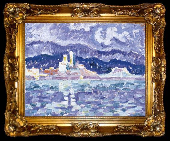 framed  Paul Signac storm, ta009-2