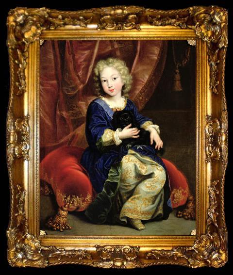 framed  Pierre Mignard Portrait of Philip V of Spain as a child, ta009-2