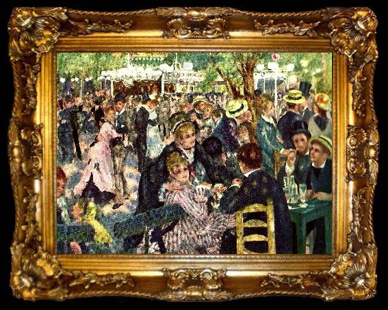 framed  Pierre-Auguste Renoir bal pa moulin de la galette, ta009-2