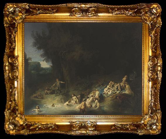 framed  Rembrandt Peale Diana mit Aktaon und Kallisto, ta009-2