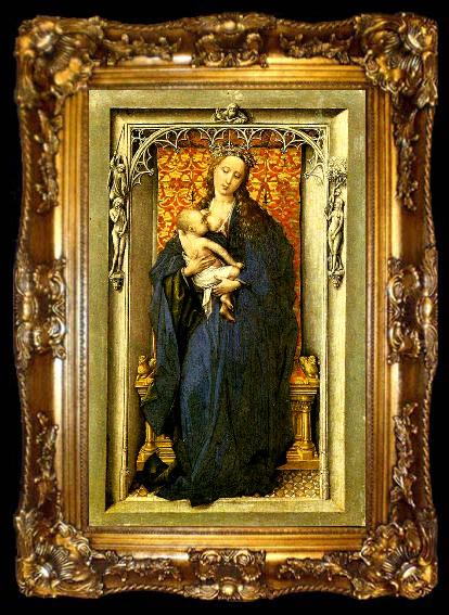 framed  Rogier van der Weyden madonnan med barnet, ta009-2