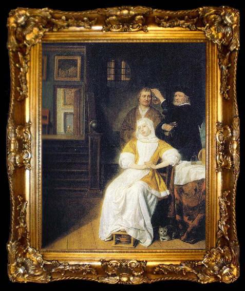 framed  Samuel van hoogstraten The anemic lady, ta009-2