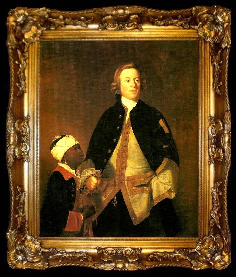 framed  Sir Joshua Reynolds first lieutenant paul henry ourry, ta009-2