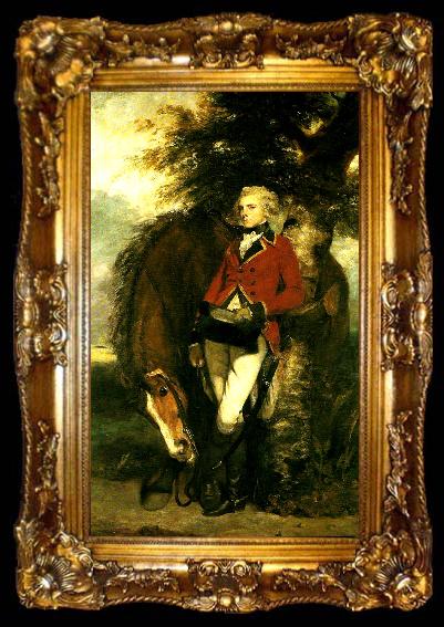 framed  Sir Joshua Reynolds colonel george coussmaker, ta009-2