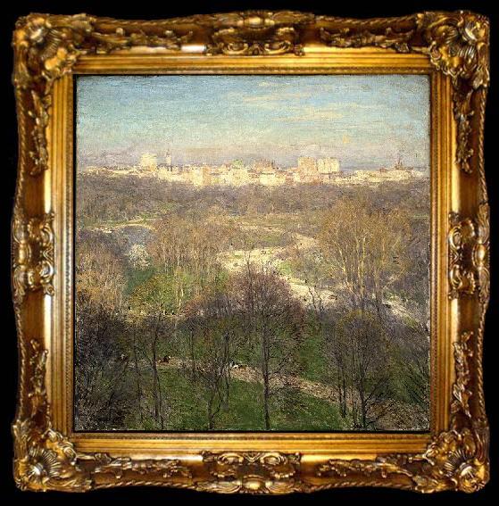 framed  Willard Leroy Metcalf Early Spring Afternoon Central Park, ta009-2