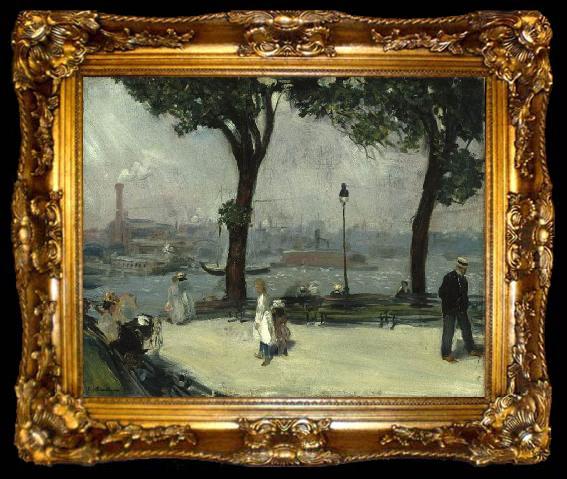 framed  William Glackens East River Park, ta009-2