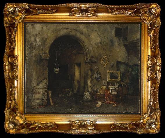 framed  William Merritt Chase Antiquary Shop, ta009-2