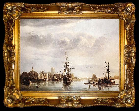 framed  Aelbert Cuyp Ansicht von Dordrecht, ta009-2