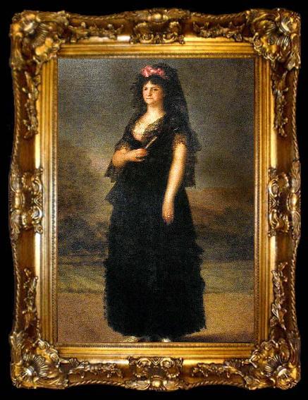 framed  Agustin Esteve Portrait of Maria Luisa of Parma, Queen of Spain, ta009-2