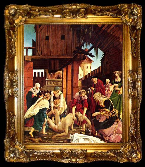 framed  Albrecht Altdorfer Sebastiansaltar des Augustiner-Chorherrenstifts St. Florian bei Linz, ta009-2
