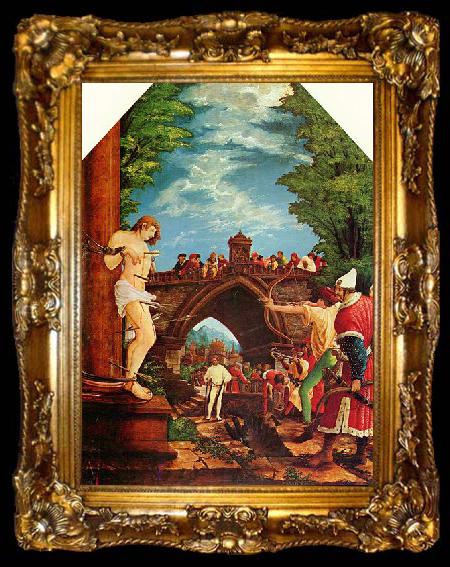 framed  Albrecht Altdorfer Sebastiansaltar des Augustiner-Chorherrenstifts St. Florian bei Linz, ta009-2
