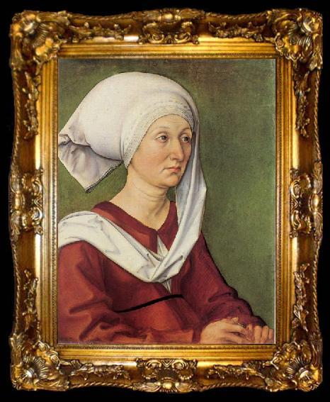 framed  Albrecht Durer Portrat der Barbara Durer, ta009-2
