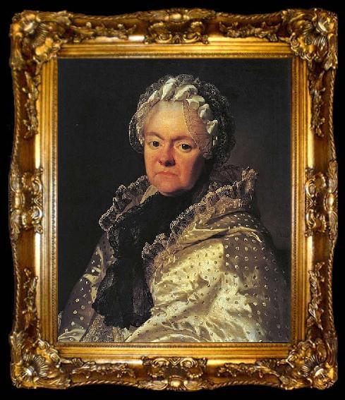 framed  Alexander Roslin Portrait of Ekaterina Chernesheva, ta009-2