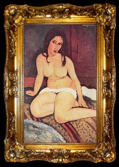 framed  Amedeo Modigliani Sitzender Akt, ta009-2
