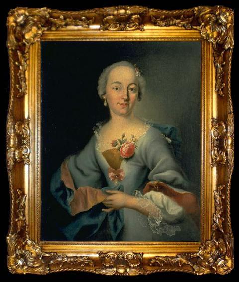 framed  Anonymous Portrait of Dorothea Herrliberger, ta009-2