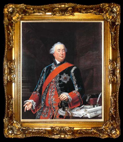 framed  Anonymous Portrait of Gustav Adolph Reichsgraf von Gotter, ta009-2