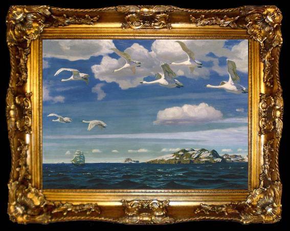 framed  Arkady Rylov In the Blue Expanse, ta009-2