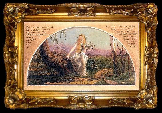 framed  Arthur Hughes Ophelia, ta009-2