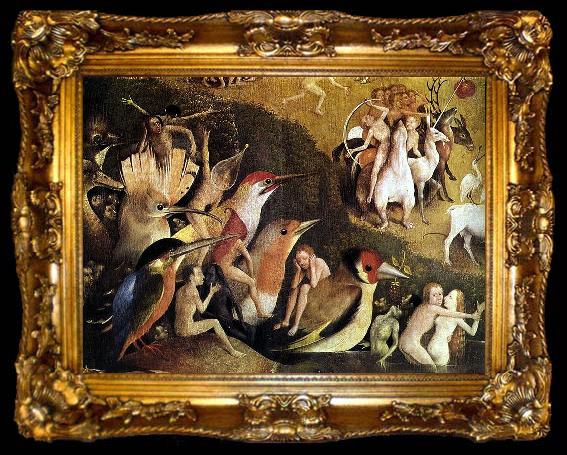 framed  BOSCH, Hieronymus Garden of Earthly Delights tryptich centre panel, ta009-2