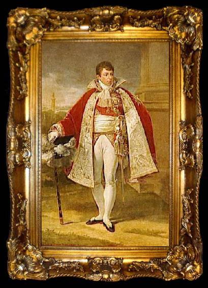 framed  Baron Antoine-Jean Gros Portrait de Gerard-Christophe-Michel Duroc, duc de Frioul, ta009-2